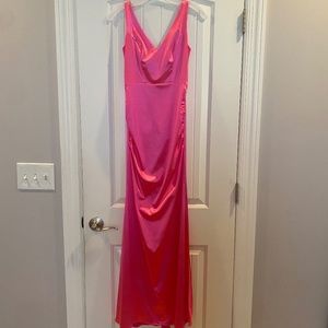 Satin Pink Jules & Cleo Formal Dress